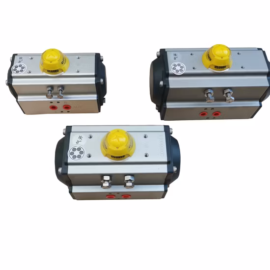 Double/Single Acting Spring Return Rack & Pinion Rotary Pneumatic/Air Actuator for Ball/Butterfly Valve, Alluminum/Stainless Steel Body