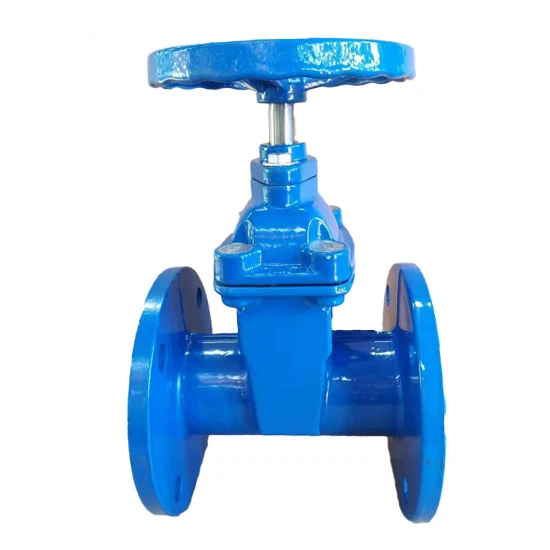 DIN3352 F4 F5 Gate Valve Ductile Iron Flanged Water Fluid Non Ring Stem Stainless Steel Manual Handwheel 2′′