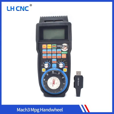 4 Axis Xhc Mach3 Mpg Pendant CNC Wireless Handwheel Manual USB Receiver 40 Meters Distance Whb04b