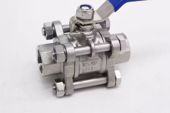 3PC Stainless Steel Female Threaded Screwed 1000wog Industrial Valve