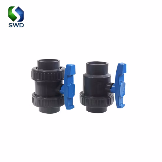 China Manufacturer UPVC Plastic Single Union Ball Valve for Water Supply