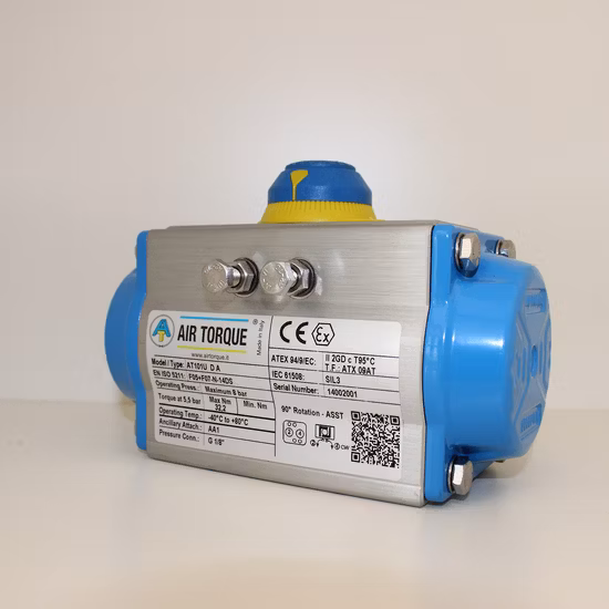 Spring Return and Double Acting Pneumatic Rack Pinion Actuator