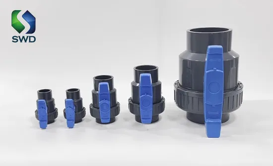 China Manufacturer UPVC Plastic Single Union Ball Valve for Water Supply