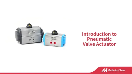at Series Double Acting Pneumatic Actuator for Rotary Valve