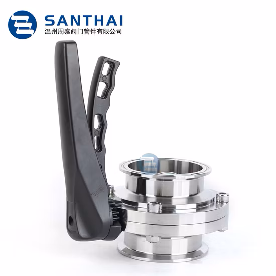 Stainless Steel Hygienic Grade Manual Welded Butterfly Valve (JN